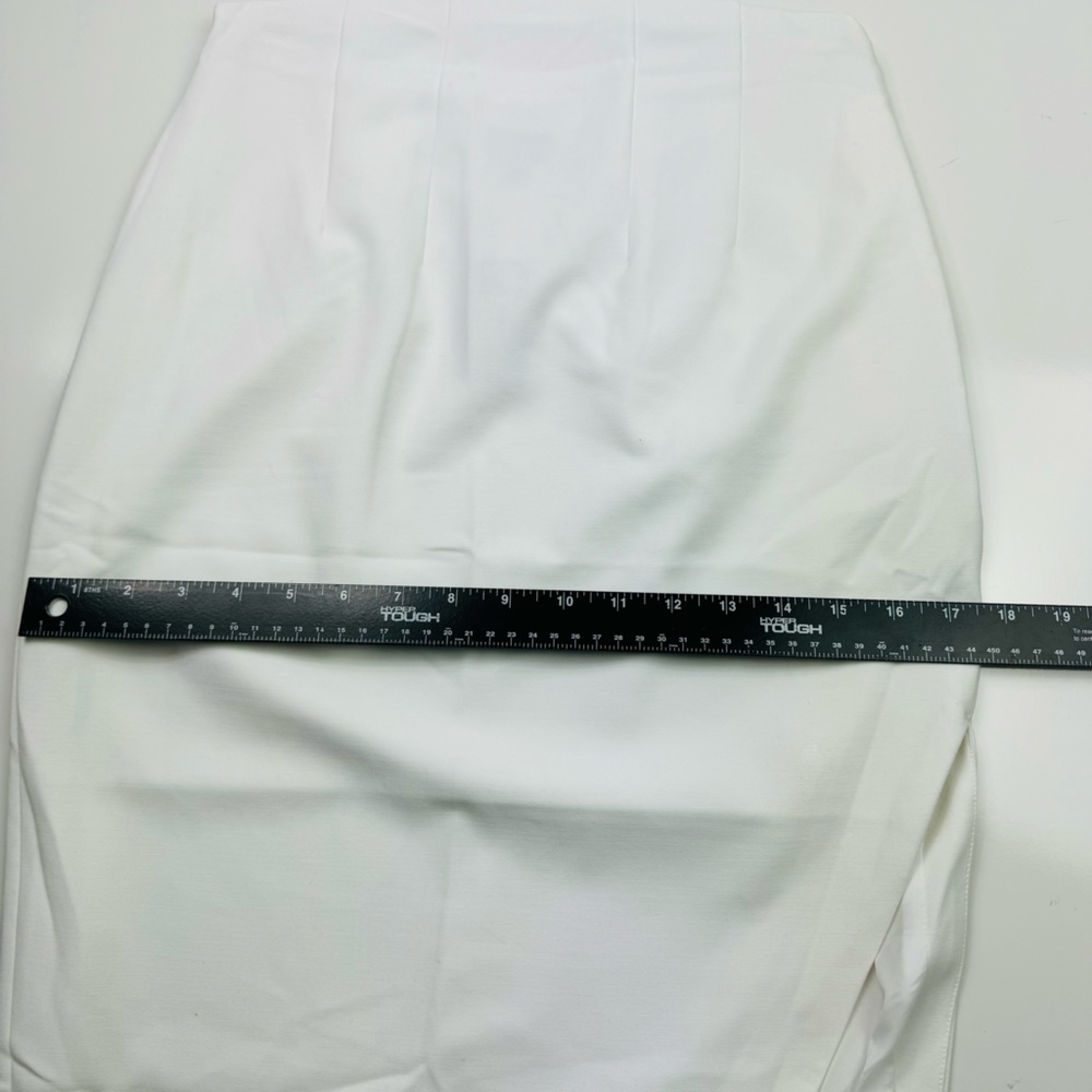Express | Stylist Super High Waisted Side Slit Midi Pencil Skirt Size 6 NWT - Picture 9 of 12
